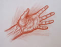 Michael Hensley Drawings, Human Hands 9